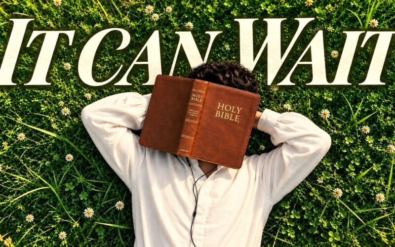 God says you don't have to finish before you rest.